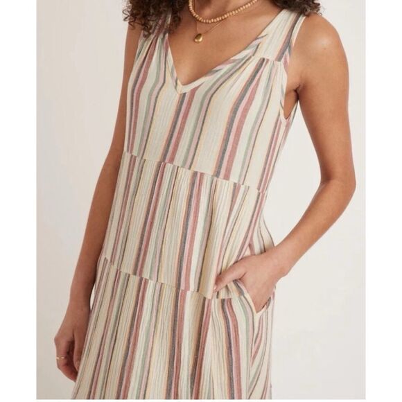 Marine layer Corinne Maxi Dress in
Multi Stripe Size M/ Pristine - Picture 3 of 4